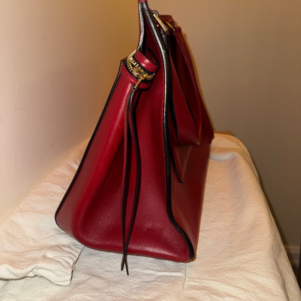 Celine Phoebe Philo Medium Edge Bag in Red Leather - Picture 7 of 11